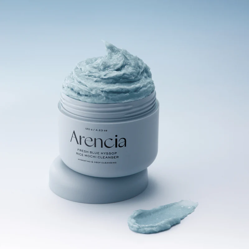 ARENCIA Fresh Blue Hyssop Rice Mochi Cleanser 120g - Figura 2