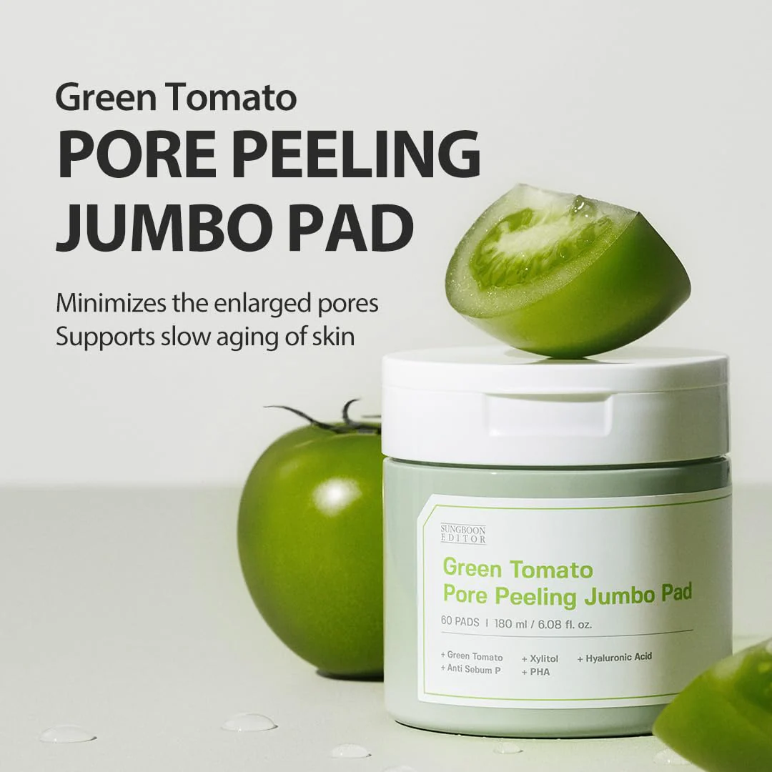 Sungboon Editor Green Tomato Pore Peeling Jumbo Pad