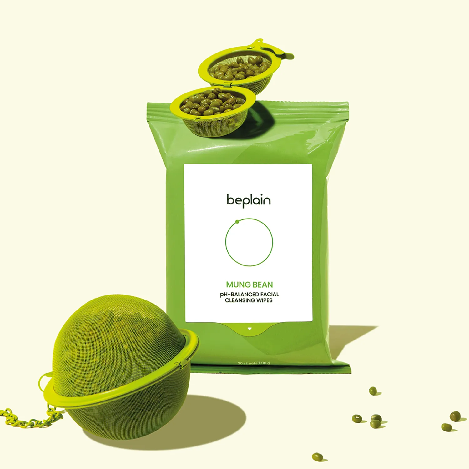 beplain Mung Bean pH-balanced Facial Cleansing Wipes (20 sheets) - Figura 4