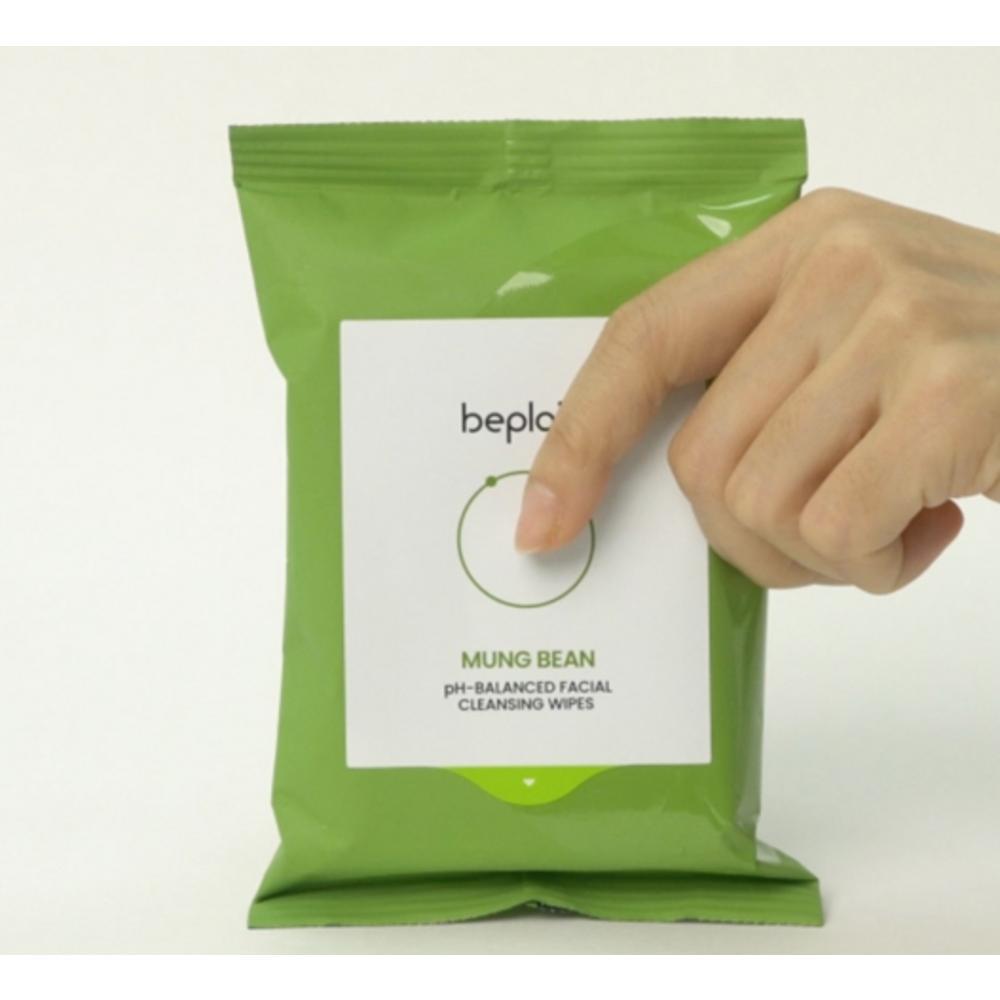 beplain Mung Bean pH-balanced Facial Cleansing Wipes (20 sheets) - Figura 3