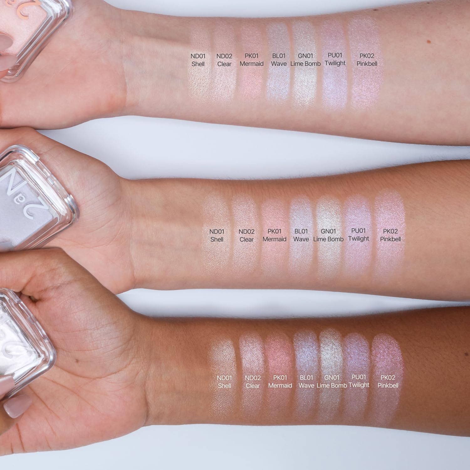 2aN Pure Glash Highlighter (4 nuanca) - Figura 3