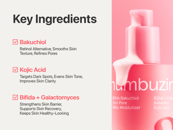 Numbuzin No.3 Bifida Bakuchiol Zero Pore Milky Moisturizer 150ml - Figura 4