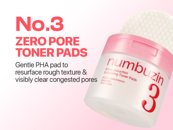Numbuzin No.3 Bifida Bakuchiol Exfoliating Toner Pads (70ea) - Figura 3